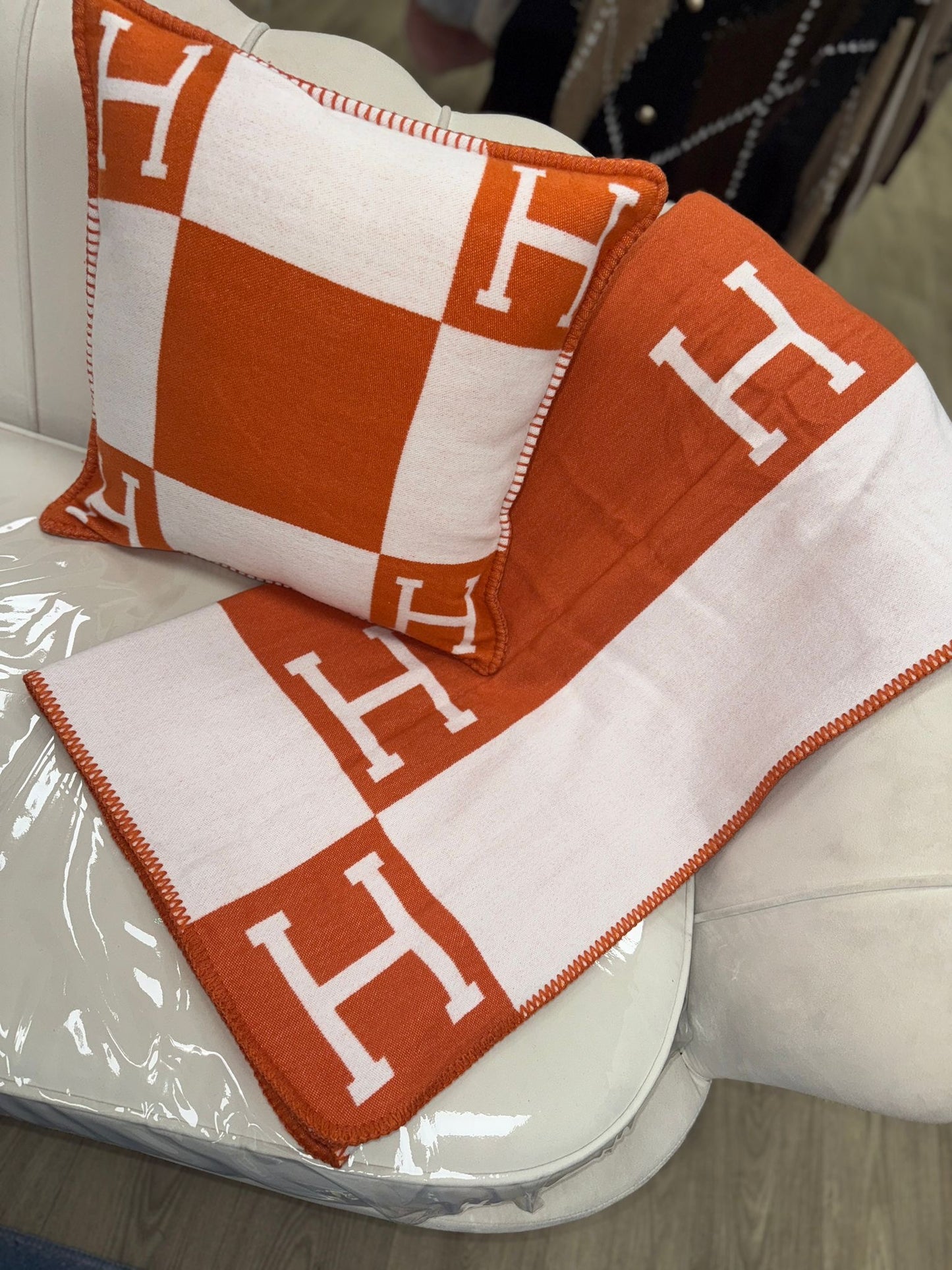 Pillow Case And Throw