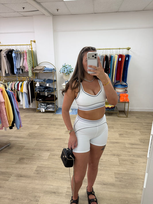 Gym Short & Sport Bra Set