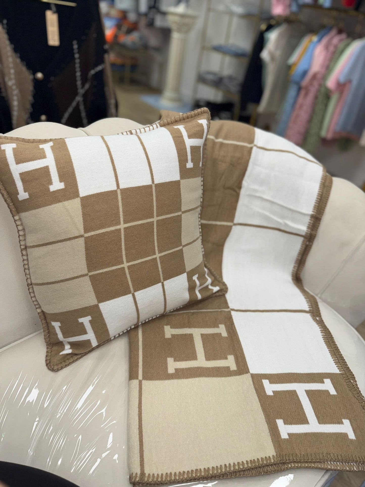 Pillow Case And Throw