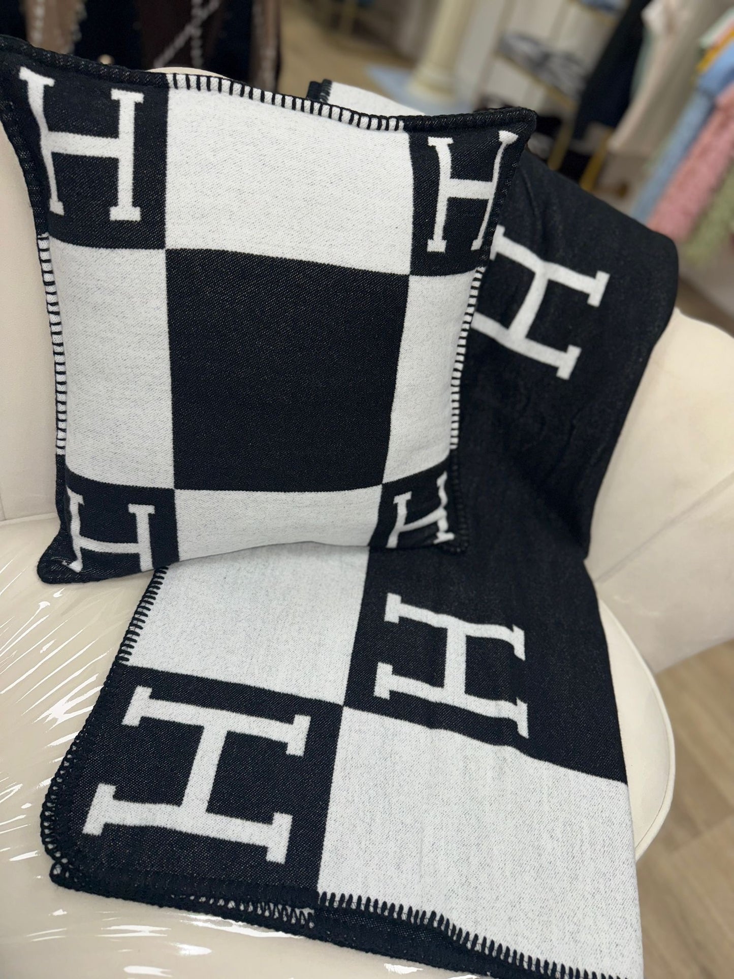 Pillow Case And Throw
