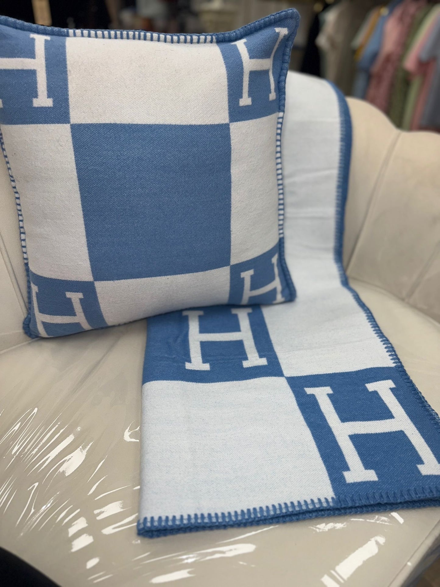 Pillow Case And Throw