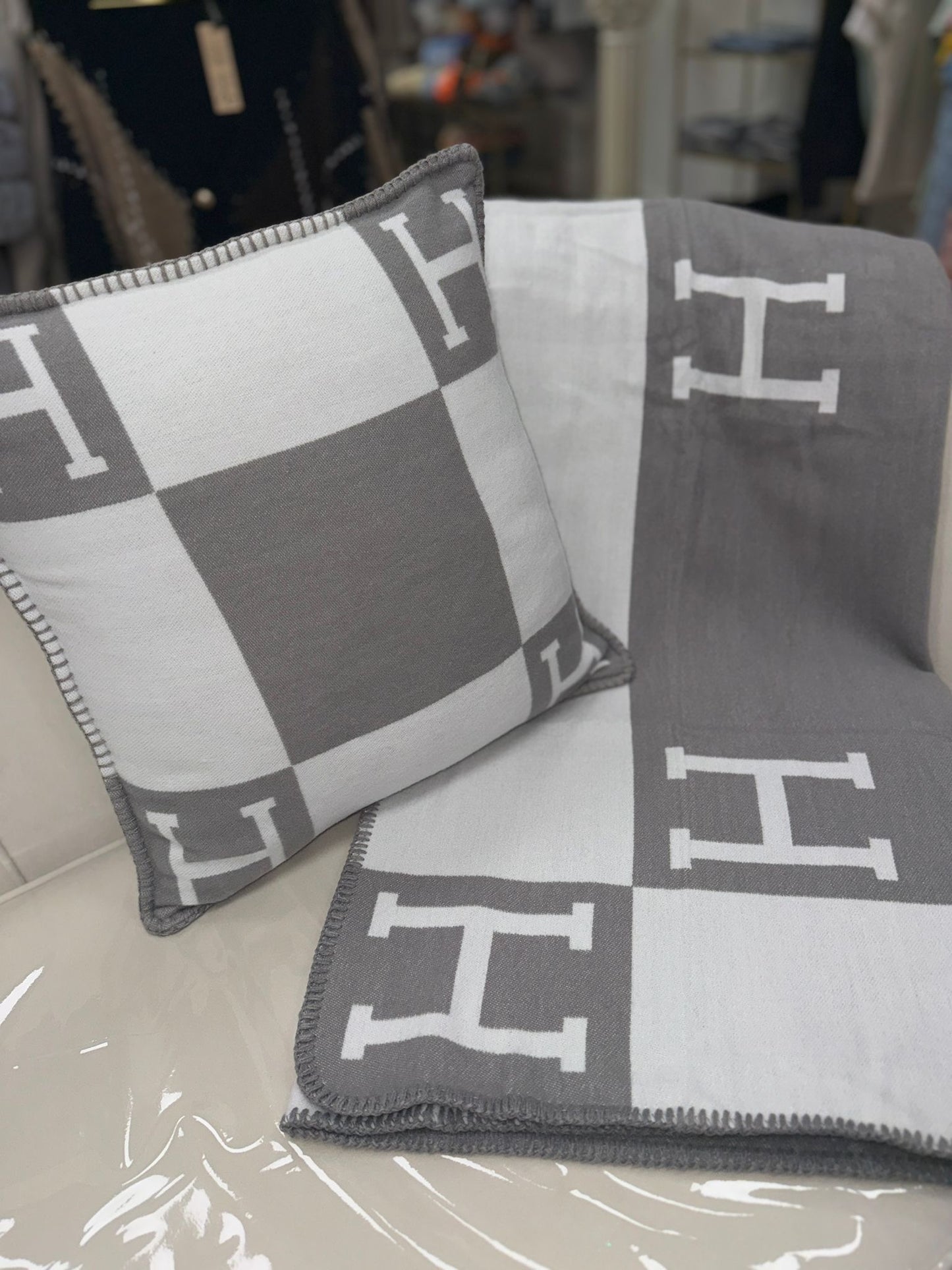 Pillow Case And Throw